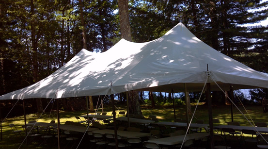 Markham Tent Rentals are high quality tents, sizes start at 20' x 20'.