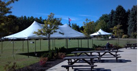 Markham Tent Rentals will buld whole plywood floors to fit your tent size.